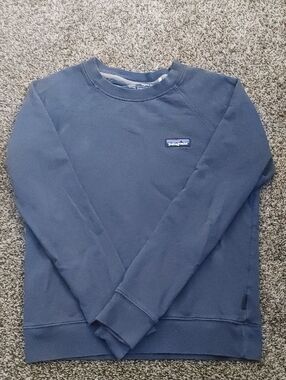 Patagonia Men's Navy Blue Crewneck Sweatshirt